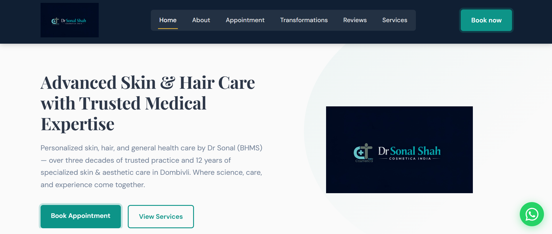 Dr Sonal Shah Cosmetica India